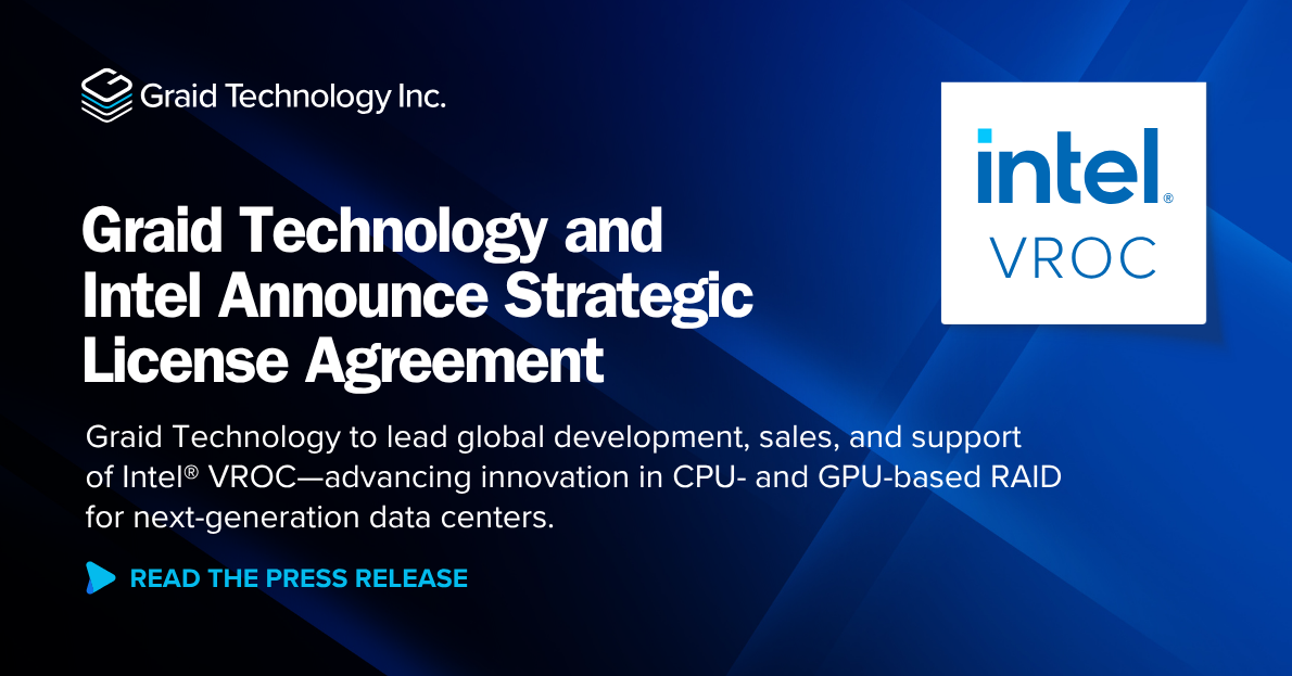 Graid Technology and Intel Announce Strategic License Agreement