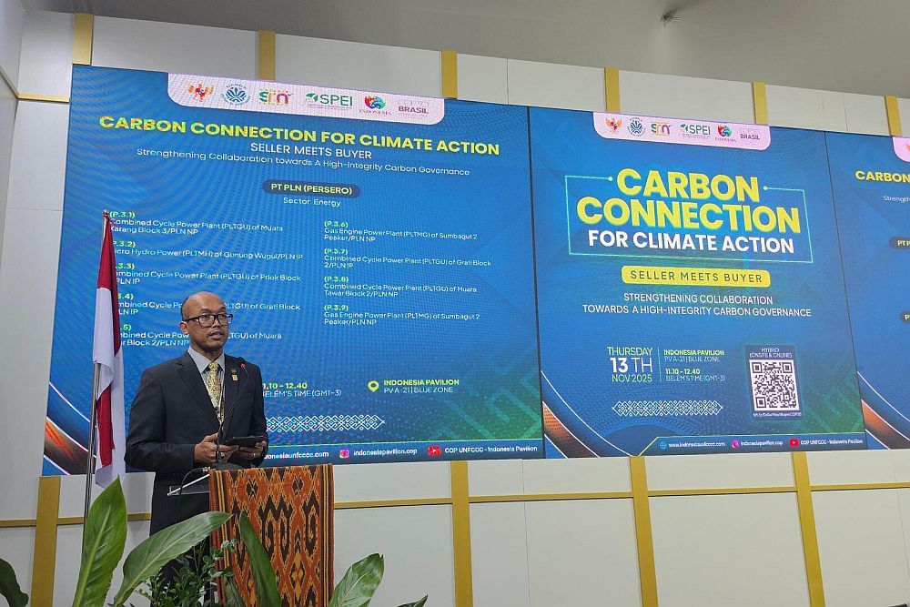 PLN's Director of Technology, Engineering, and Sustainability, Evy Haryadi, explained that PLN together with the Government is now taking on a new role as a catalyst and accelerator of the carbon market to accelerate the energy transition and encourage cross-sector collaboration in climate change mitigation.